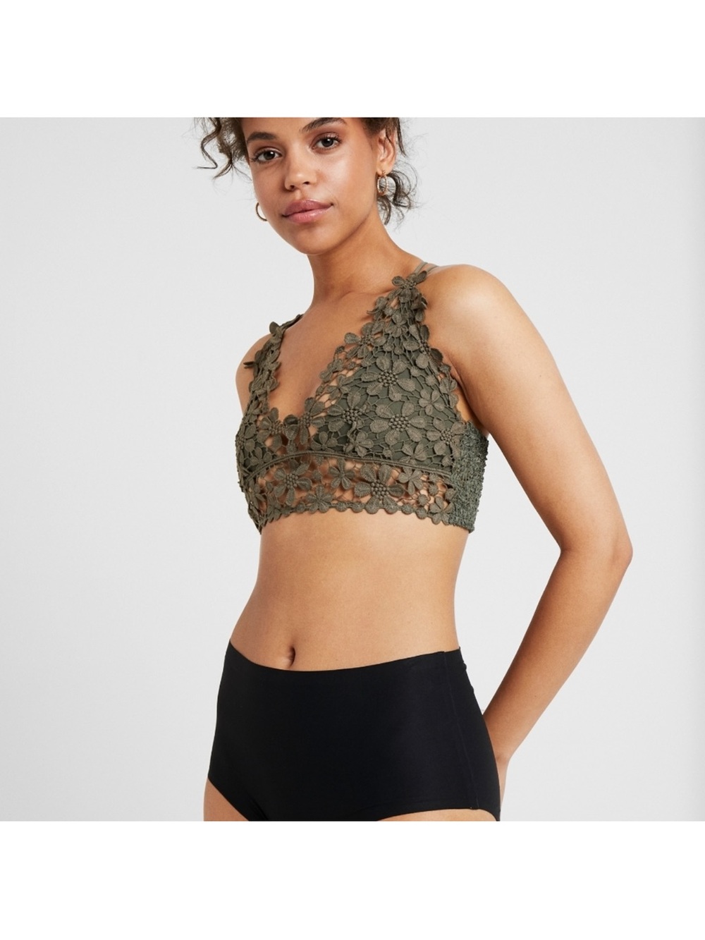 Free People Miss Dazie bralette features an intricate crochet floral lace design - Picture 9 of 12